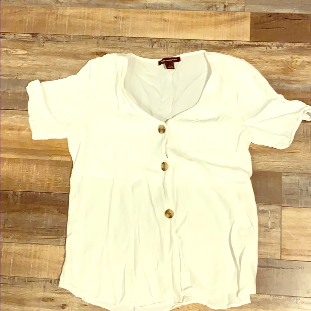 Something Navy Easy Woven Top